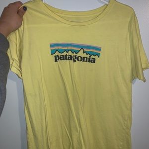 Yellow Patagonia short sleeve t shirt!